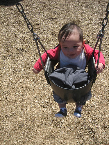 swinging along